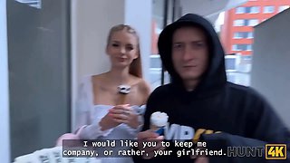 Hunt4k. blonde naomi enjoy seduced a prosperous guy with her large Natural Tits in front of her bf