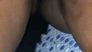 Sexy African Ebony Teasing Wet Pussy in Your Face View From Bellow Sexy Dance Bathroom
