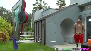 TheRealWorkout Asian gym hottie Adrianna Luna facialized