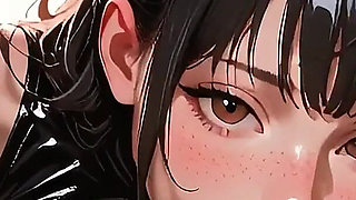 Cute Girl Sloppy Blowjob Anime Hentai
