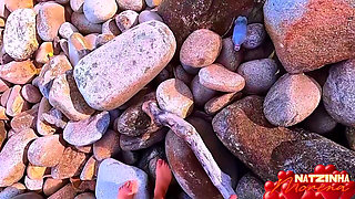 Beach Fantasy - Blonde & Brunette (pov)