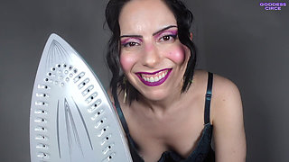 Mr. White Voice Is My Filthy Whore - Crazy Nymphomaniac Makes the Doctor Scream - Iron on Testicles - Extreme CBT POV