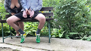 Mature Ukrainian Cougar with Saggy Tits Makes Me Cum Outdoor