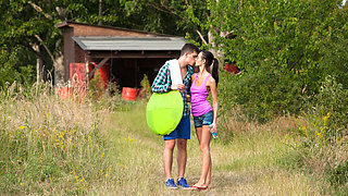 Genius teens have sex in a tent to avoid getting caught