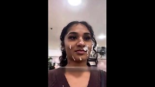 Real homemade amateur facial cumshot