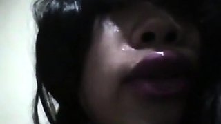 Crazy Asian Crossdresser Jerks Off Solo