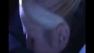 Blonde Amateur Gives a Blowjob in a Car