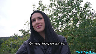 Public Agent - Hitchiker Alyssa Bounty Swallows Cum POV
