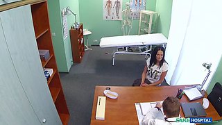 Hot black haired mom cheats on hubby with doctor