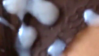 Beautiful 58 Year Old Stepmom Gets a Big Cumshot on Her Beautiful Ass with Panties on