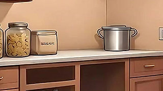 Grandpa Lesson Taboo Hentai Game Ep.2 Cum All Over His Grandson Wife Ass in the Pantry!