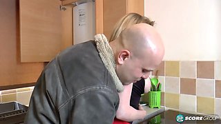 Holly's in the kitchen with cock