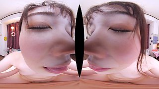 Japanese teen coquette heart-stopping VR scene