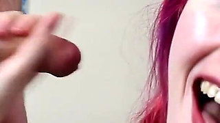 My Boyfriend and I Use Your Mouth Strap-on, Cock Sucking Training