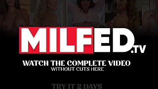 Fucks my gf's hot MILF stepmom Jagney Linn Karter while she doesn't see