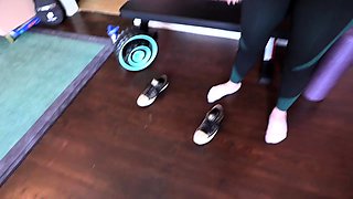 Exotic brunette hardcore foot fetish fuck