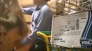 Busty fucks employee of Bodega Aurrera