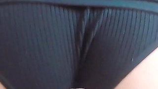 Her Black Panties and Beautiful Ass Make Me Hard Without Me Having to Use My Hands