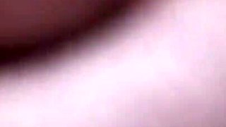 Chubby old woman uses toilet brush to masturbate