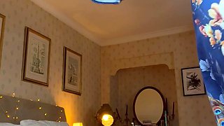 Amateur striptease and Solo masturbation