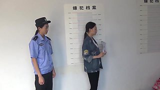Chinese Girl Arrest And Handcuffed
