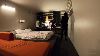 Amateur interracial web cam couple having a live sex show