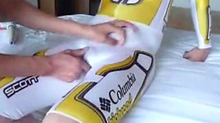 Cycle Suit Rub - Big Cock Handjob