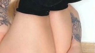 Stacked brunette goes solo toys and masturbation