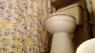 Farting While Using Bathroom
