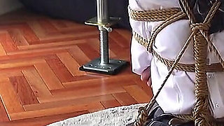 The Bound Woman Couldn't Hold Back and Started Masturbating