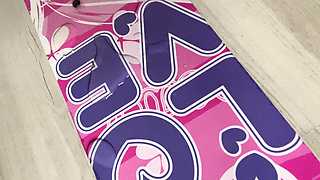 Peeing on My Skateboard and Showing the Puddle up Close