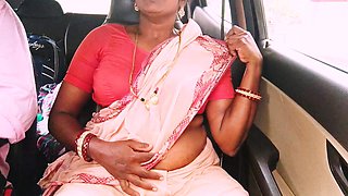 Indian House Maid Car Sex with House Woner in Jingle Road. Telugu Dirty Talks.