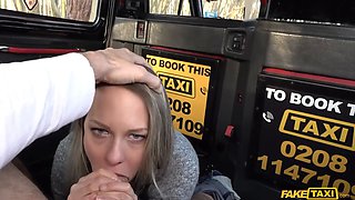I creampied this hot stunner from hungary when she railed my pecker too hard - fake taxi