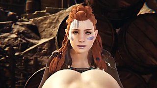 Aloy from Horizon Zero Dawn Takes a Huge Creampie - 3D Sex