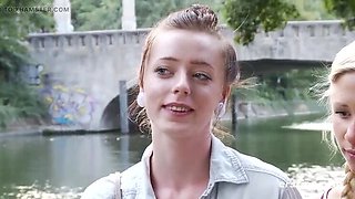 German Amateur Lesbians Gabi Gold Fuck in Bikini Shop Dressing Room - Public Sex & Pussy Licking