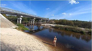 Forest Guards Observed Nude Girl