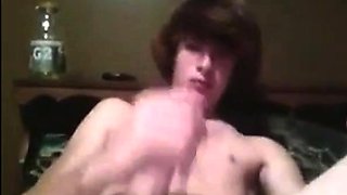 Amateur Twink Masturbating on Webcam