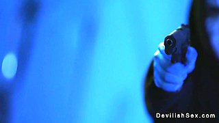 Stunning babe fucked by rich guy at his home