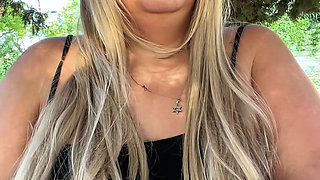 BBW Brazilian MILF Goddess Morning Outdoor Smoking Ritual Showing Thighs
