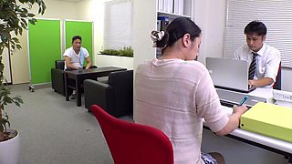 Mature Japanese MILF with big tits knows what a cock wants