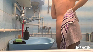 Playing in the shower