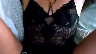 Homemade amateur riding cock cumshot swallow in lingerie
