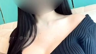 Big boob brunette masturbates on webcam