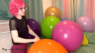 Nail and Air Pump Popping BIG Balloons! Tuftex, Cattex, Globos Payaso