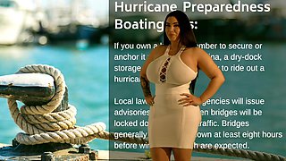 Weather Girl Seduces with Massive Curves in Office Heat