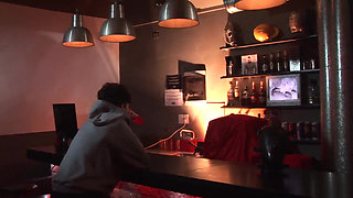 Anal sex in a bar