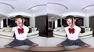 Japanese Student's Virtual Passion in Steamy POV