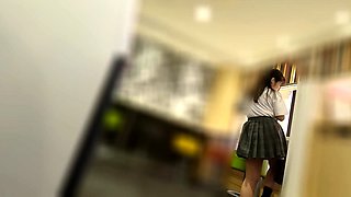 Amateur Asian College Teen Gives Blowjob
