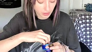 British amateur teen in hot stockings fucks lucky older guy