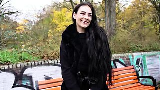 GERMAN SCOUT - Pink Bush saggy Tits Girl Alexa Throat
